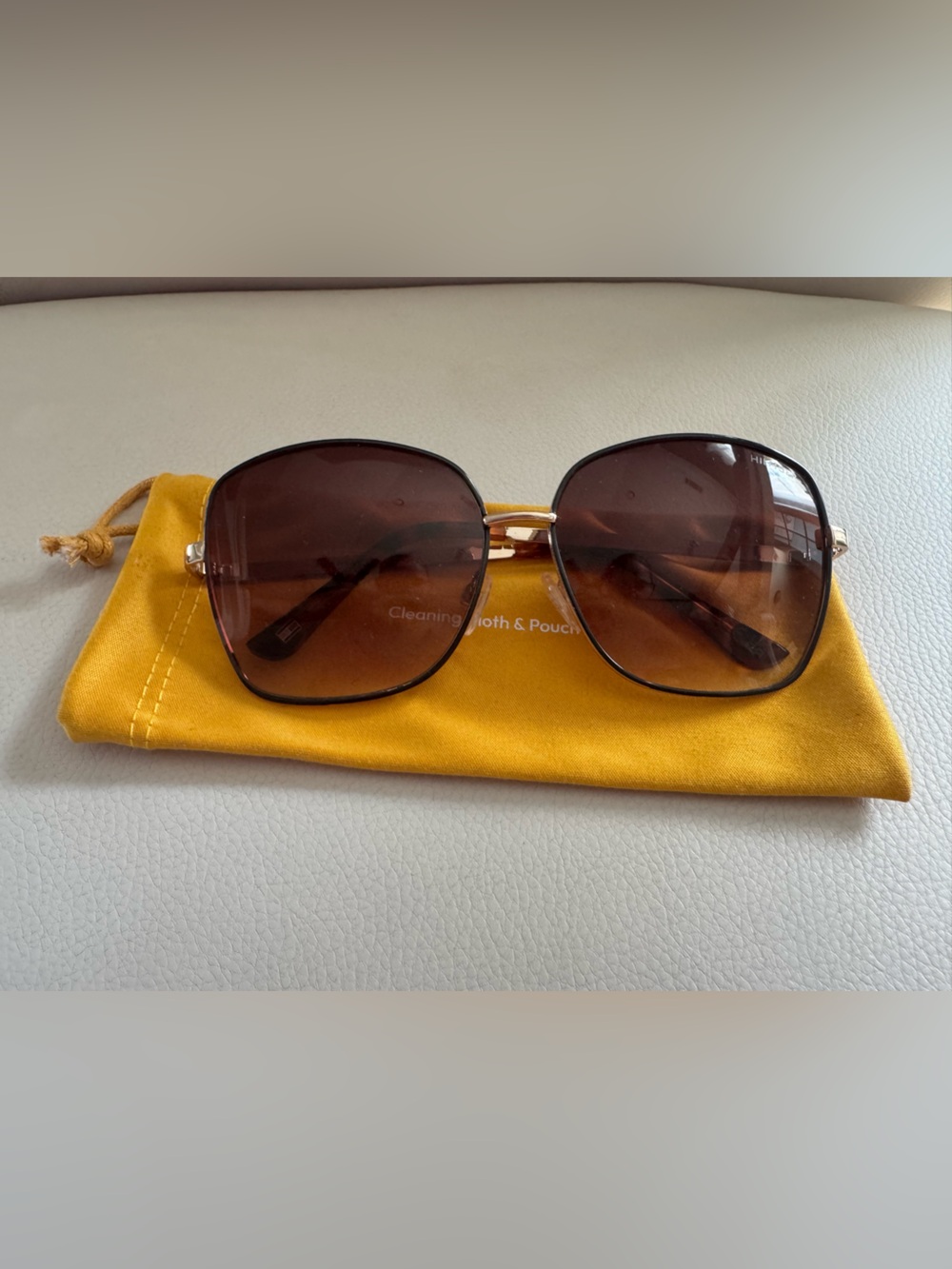 Tommy Hilfiger Brown Gradient Oversized Women's Sunglasses